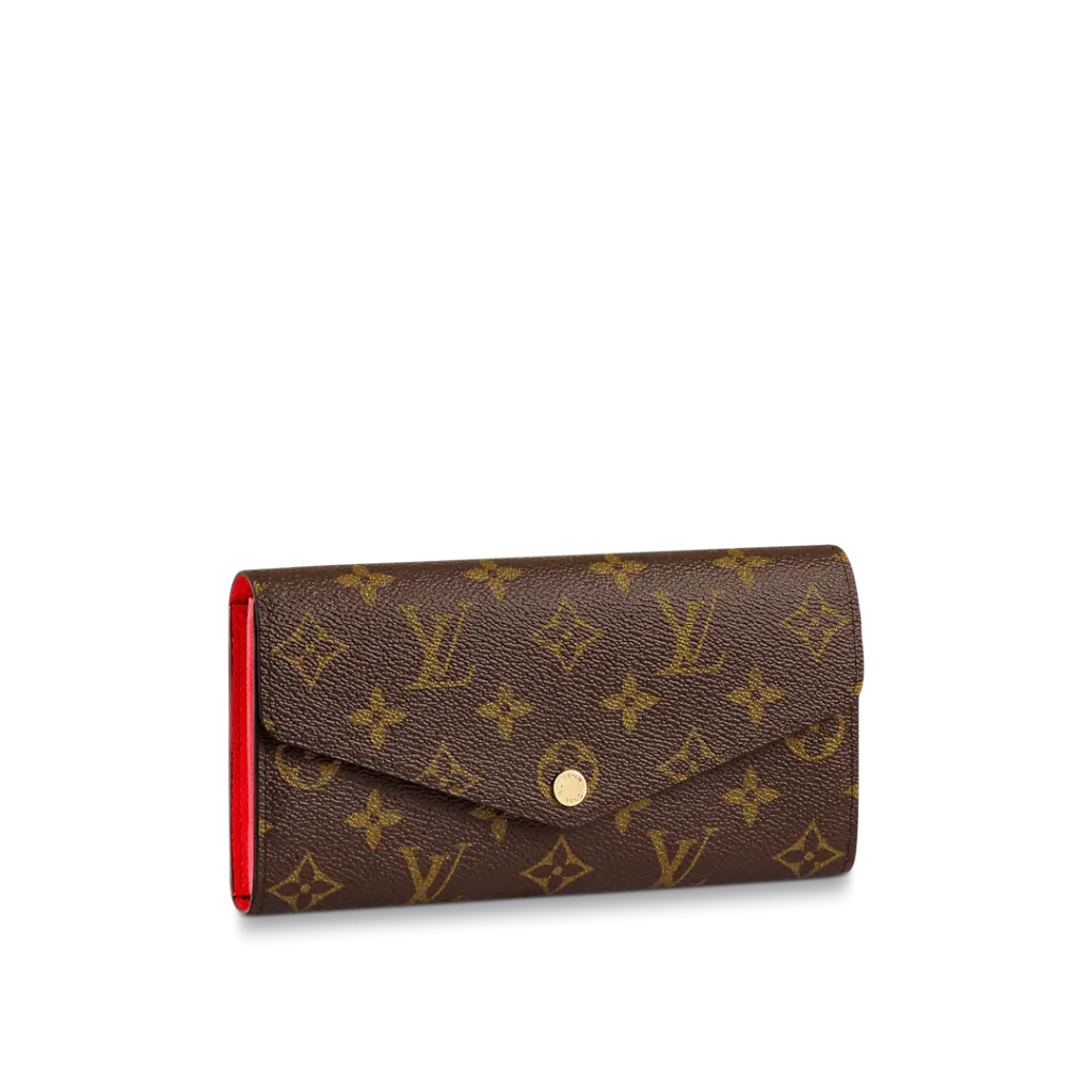 Louis Vuitton Sarah Monogram Wallet Red 19Cm M62236