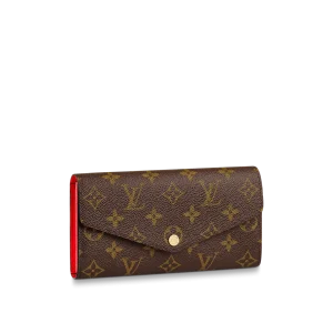Louis Vuitton Sarah Monogram Wallet Red 19Cm M62236