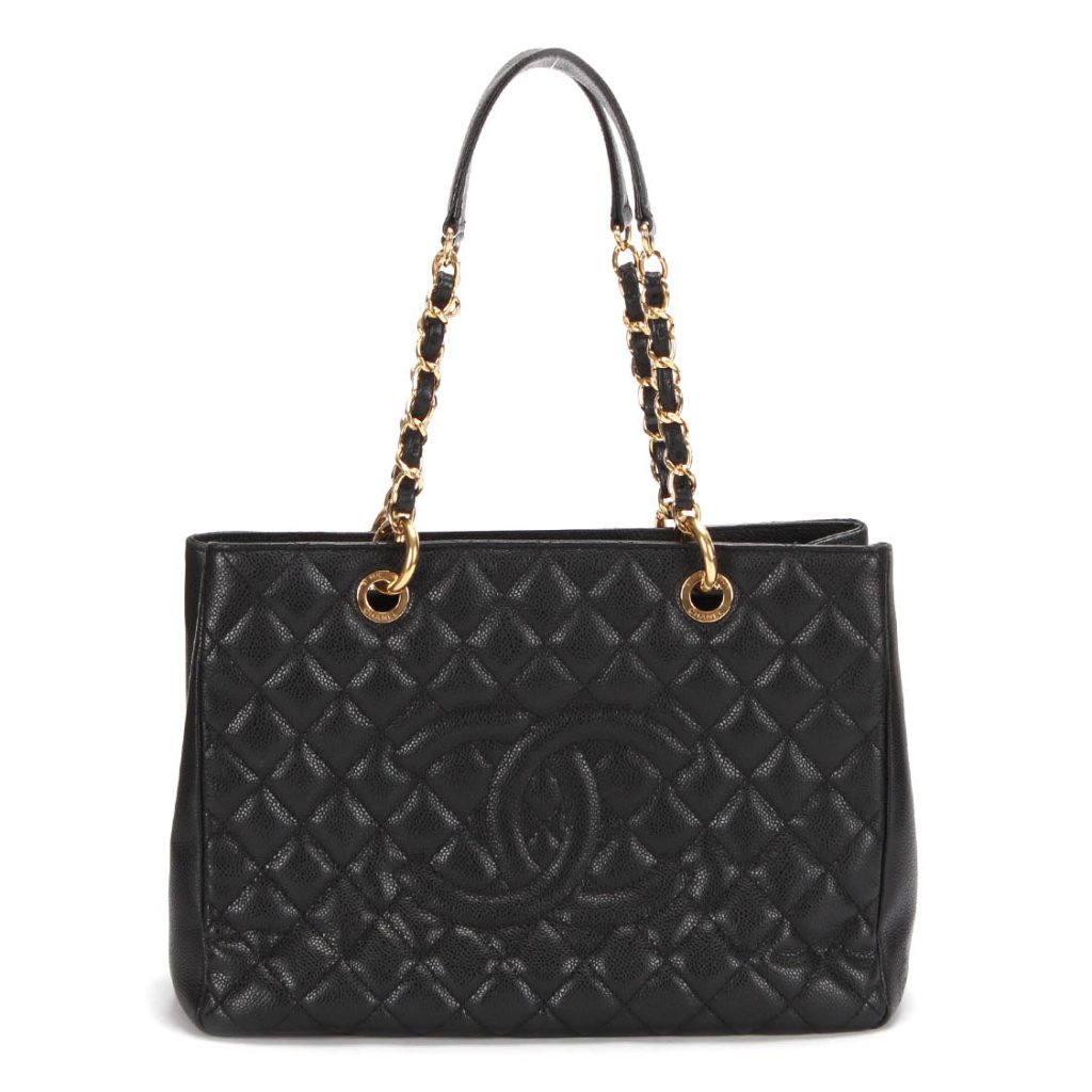 Chanel Grand Shopping Tote (GST) – Black Caviar Leather With Gold-Tone Hardware