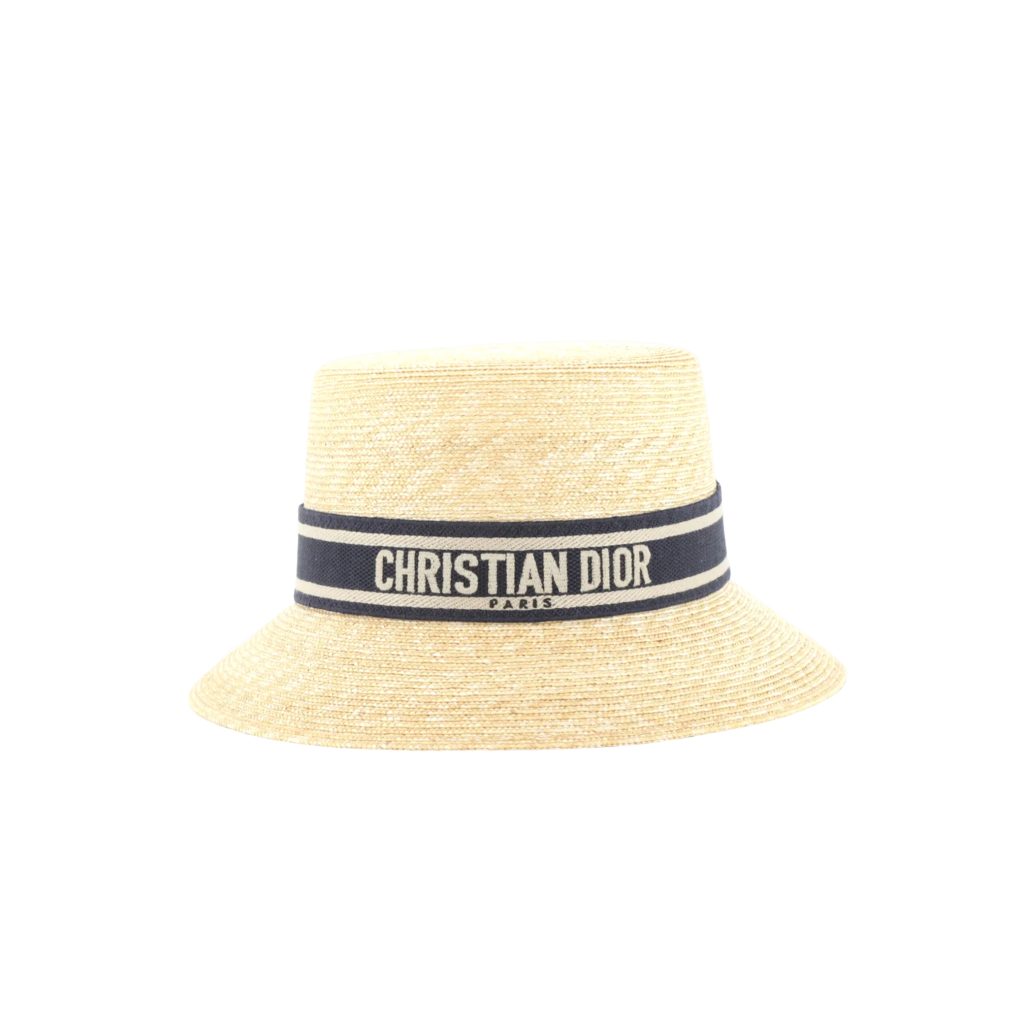 Dior Large Brim Hat With Black Band
