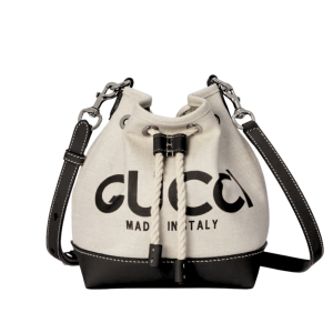 Gucci Shoulder Bag With Gucci Print Black 23Cm