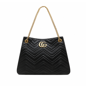 Gucci GG Marmont Shoulder Bag Black 32Cm 453569 Drw1T 1000