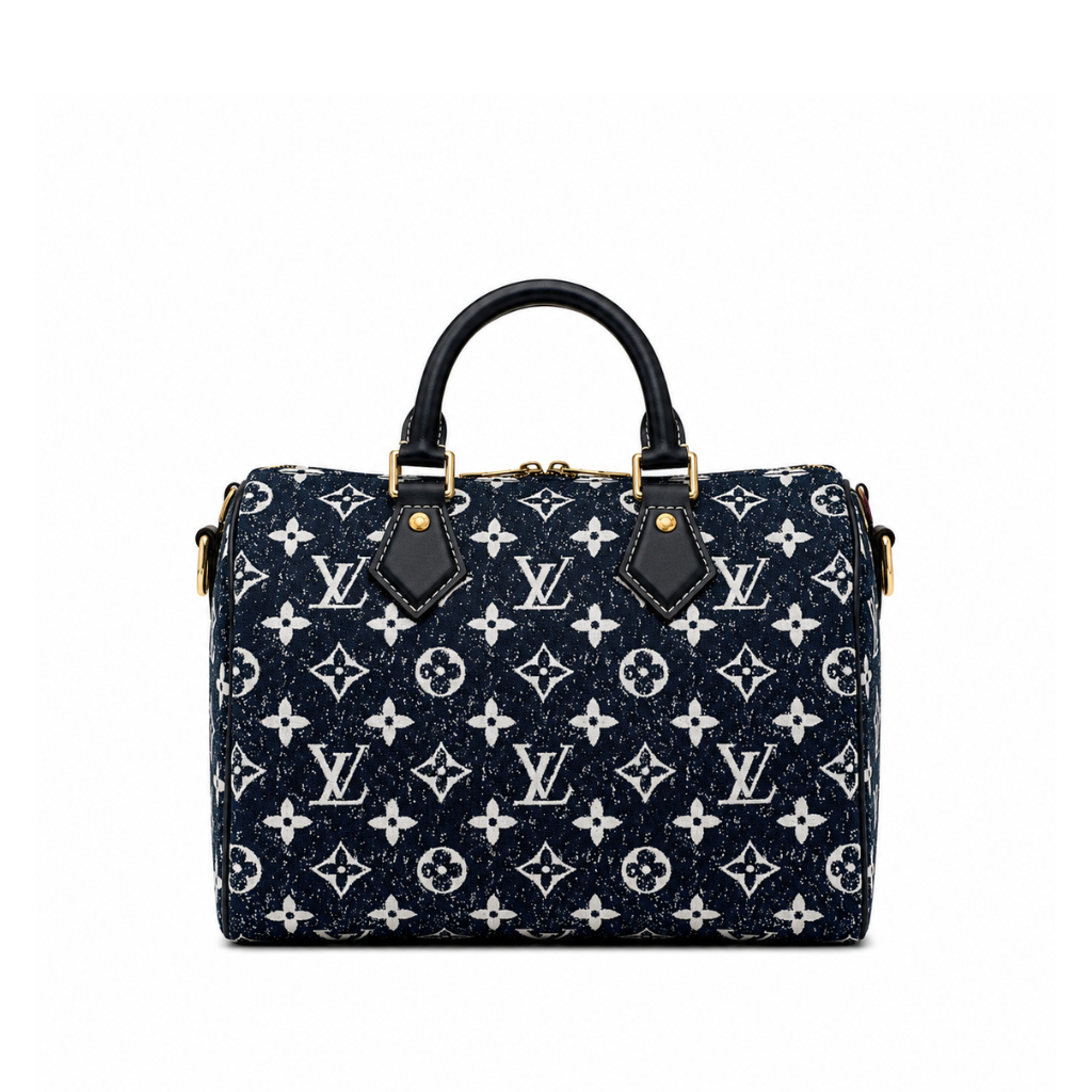 Louis Vuitton Speedy Bandouliere 25 Navy Blue M59609