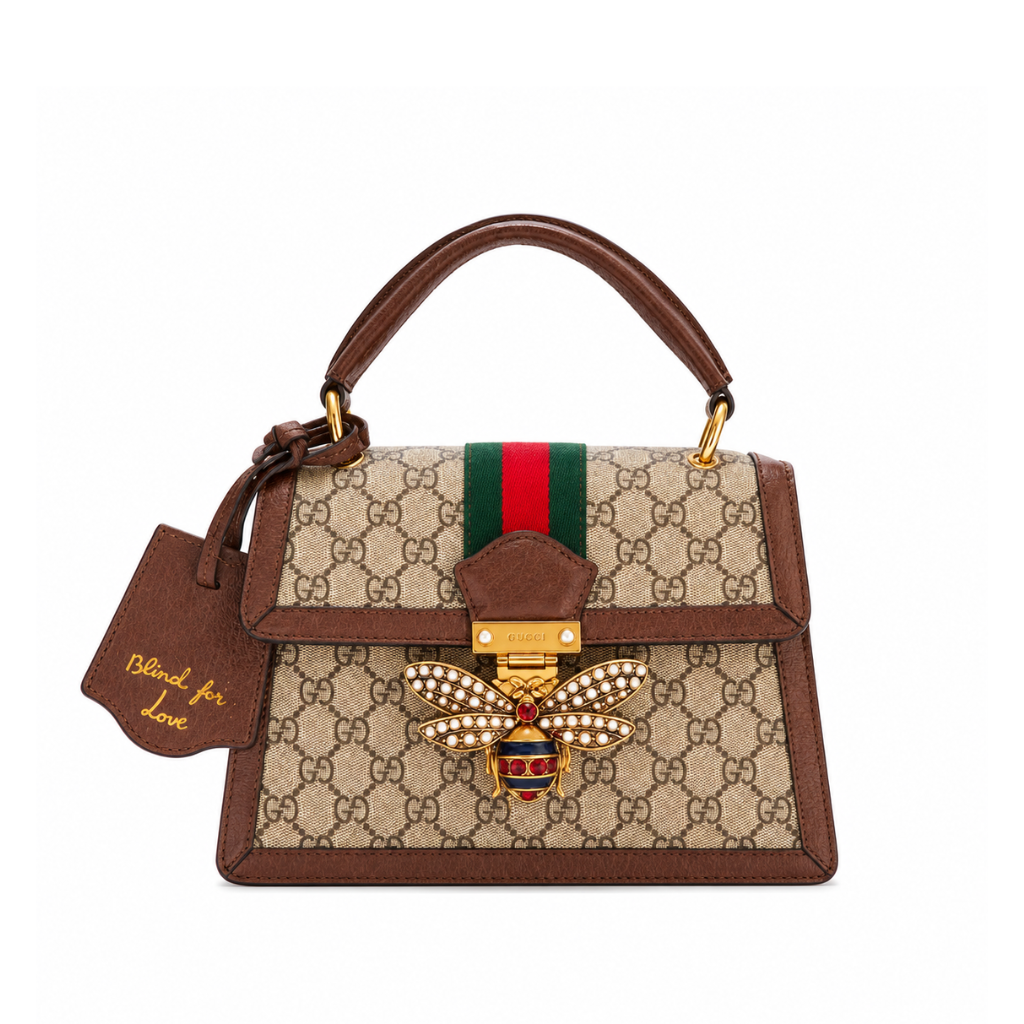 Gucci Queen Margaret GG Small Top Handle Bag Brown 25.5Cm