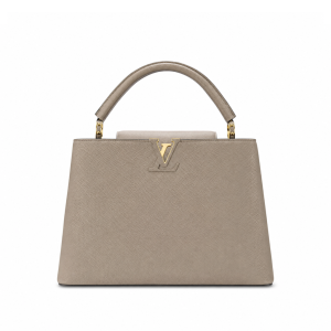 Louis Vuitton Capucines Mm Grey 31Cm M42253