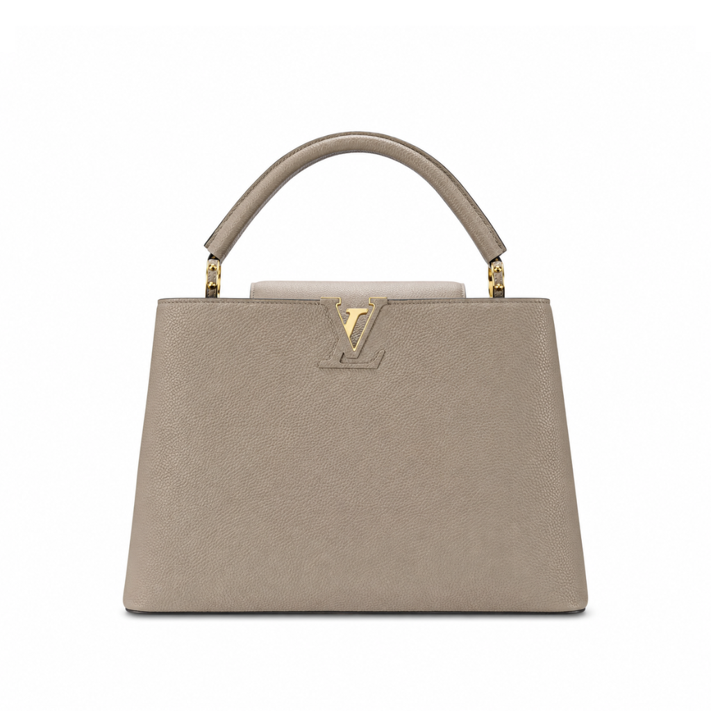 Louis Vuitton Capucines Mm Grey 31Cm M42253