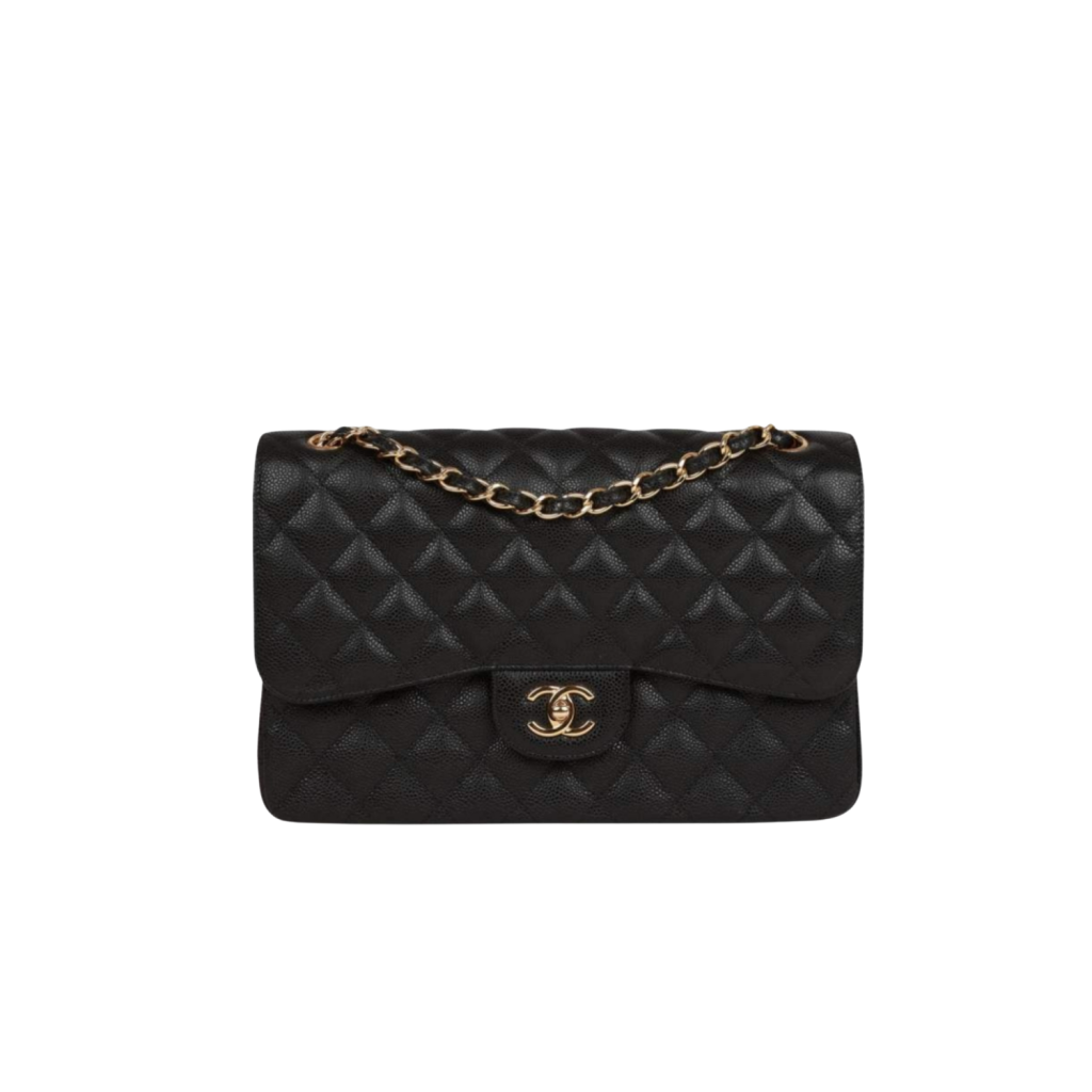 Chanel Double Flap Bag Black With Gold Hardware