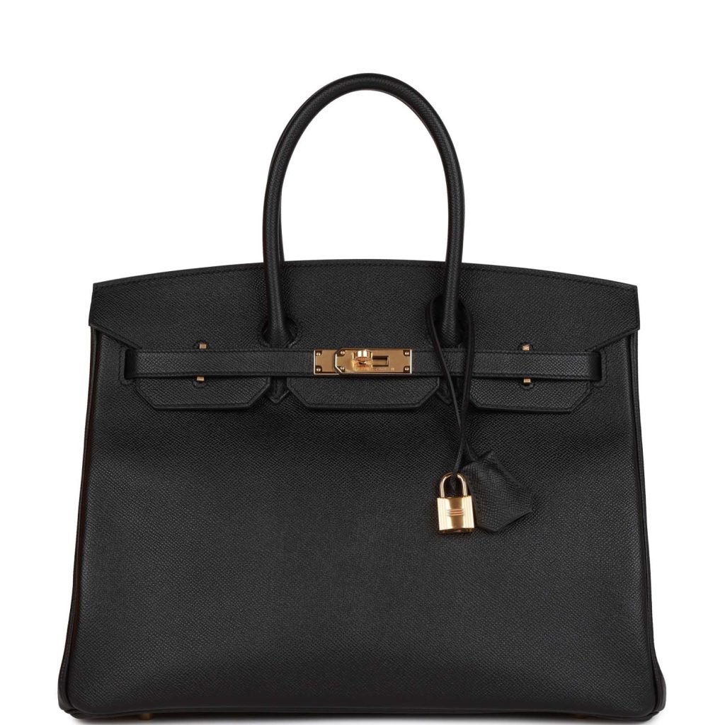 Hermes Birkin 30 Black Epsom Gold Hardware