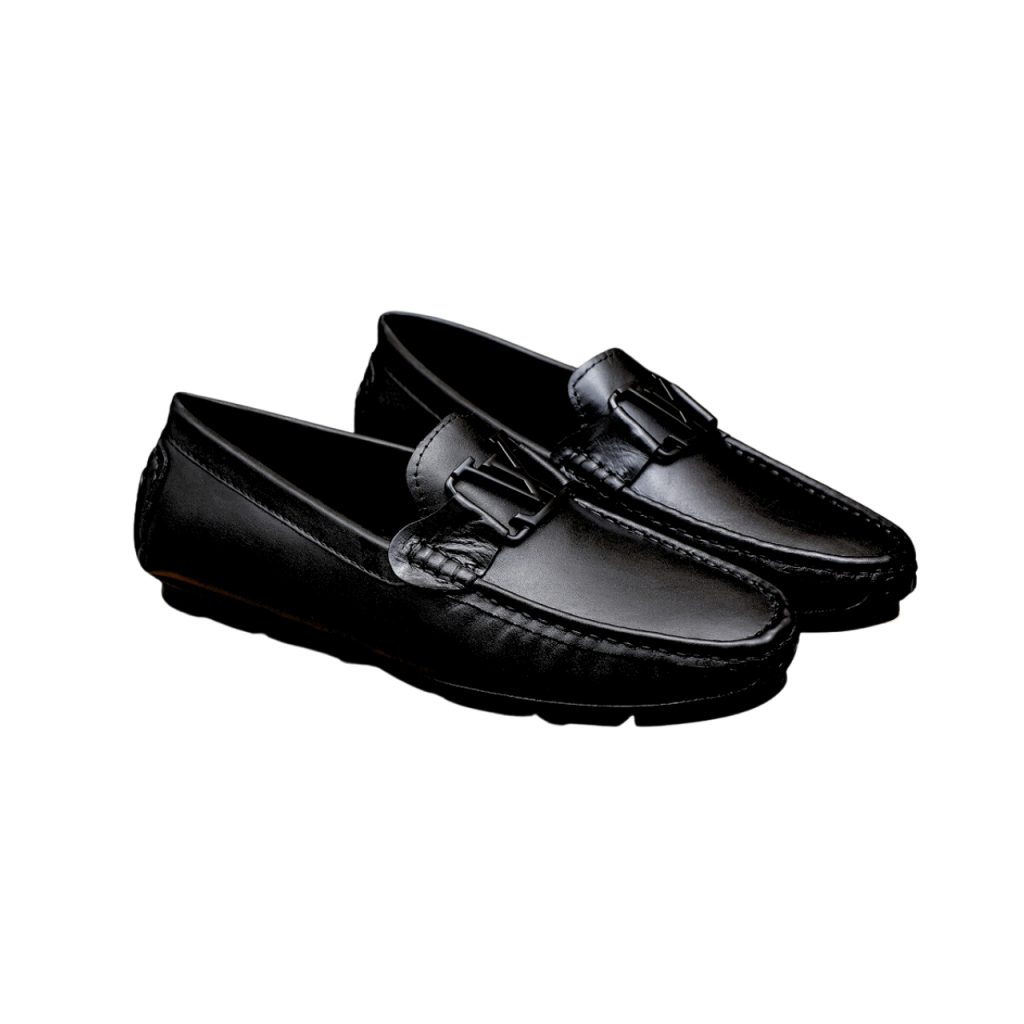 Louis Vuitton Men's Loafers LV Monte Carlo Mocassin Black