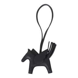 Hermes Pegase Rodeo Bag Charm PM Ardoise Milo Lambskin