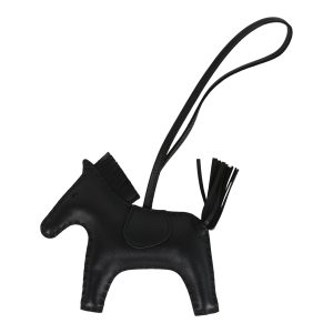 Hermes Rodeo Bag Charm MM So Black Milo Lambskin