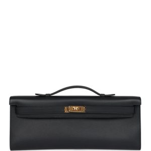 Herm?s Kelly Cut Black Gold Hardware
