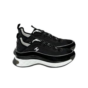 Chanel Women's Suede Sneaker Black G39072 Y55826 K4284