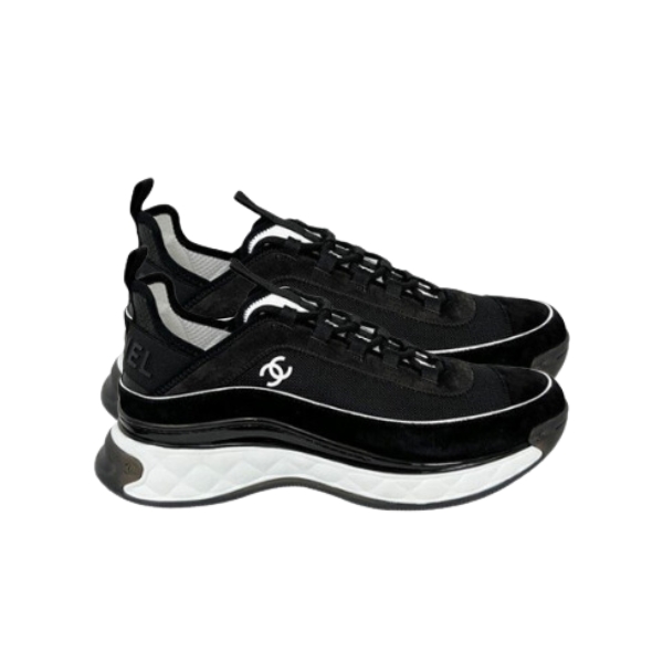 Chanel Women's Suede Sneaker Black G39072 Y55826 K4284