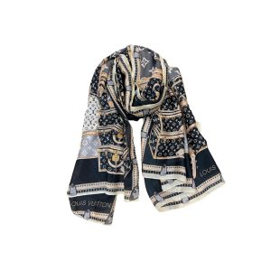Louis Vuitton Let's Go Square 90 Silk Scarf M76459 Multicolor