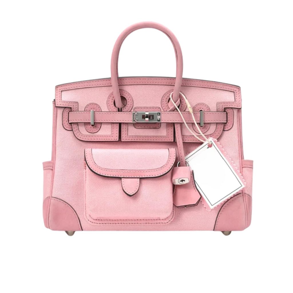 Hermes Birkin 25 Cargo Travel Bag Pink 25cm