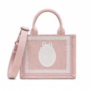 Dior Dioramour Small Dior Book Tote With Strap Soupir Pink