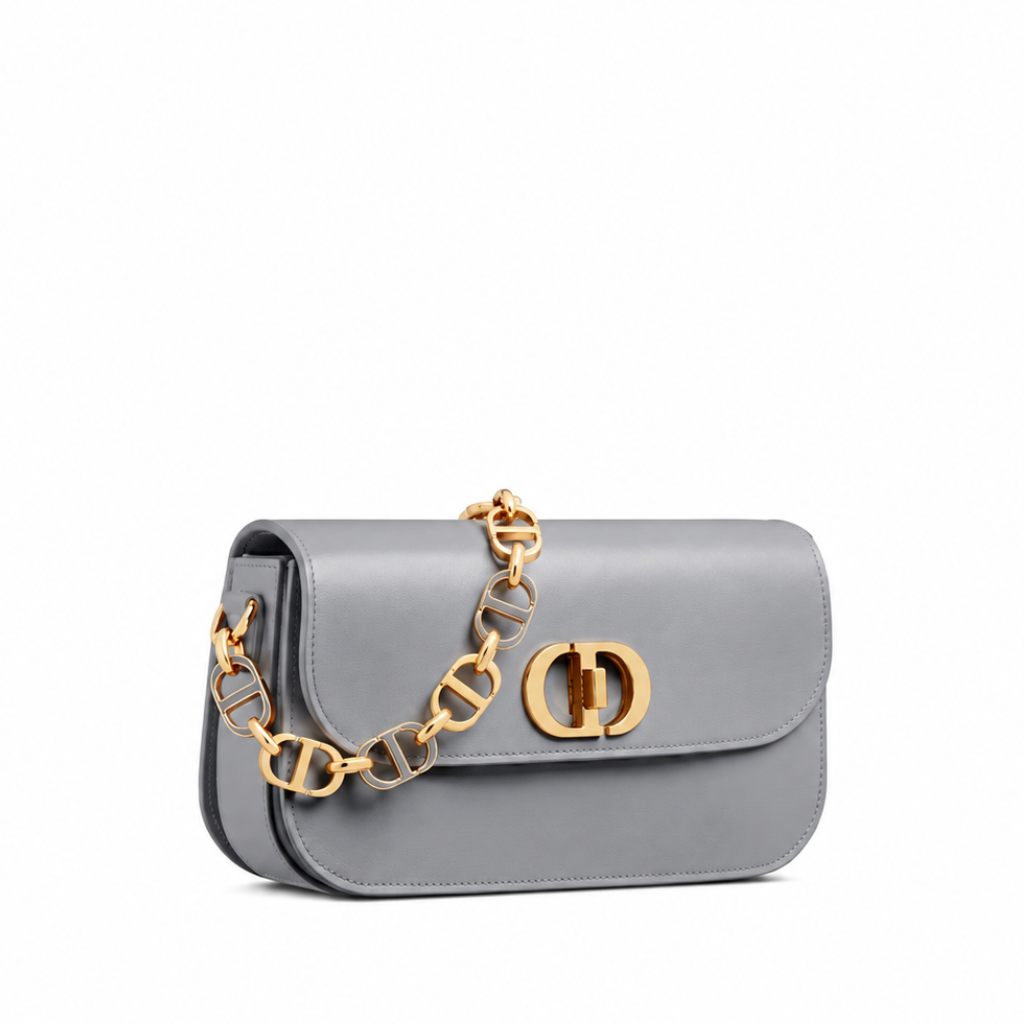Dior 30 Montaigne Avenue Bag Ethereal Gray Box Calfskin
