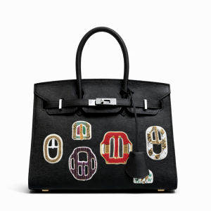 Hermes Birkin 25 Black Sellier In Leather With Silver Hardware