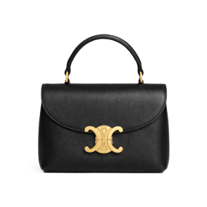 Celine Medium Nino Bag In Supple Calfskin Black 20Cm 117523Fxk 38No