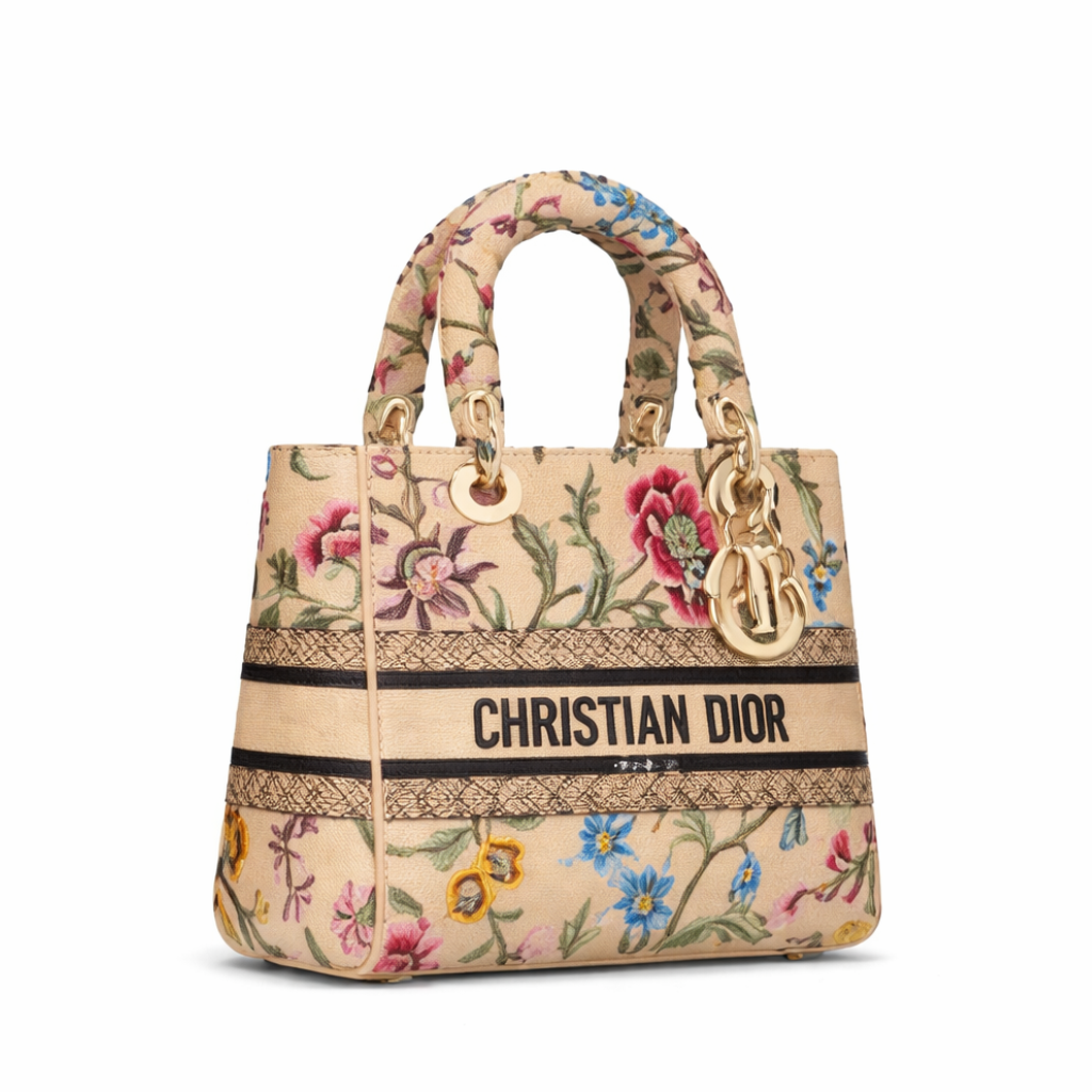 Lady D-Lite Bag Natural   With Dior
