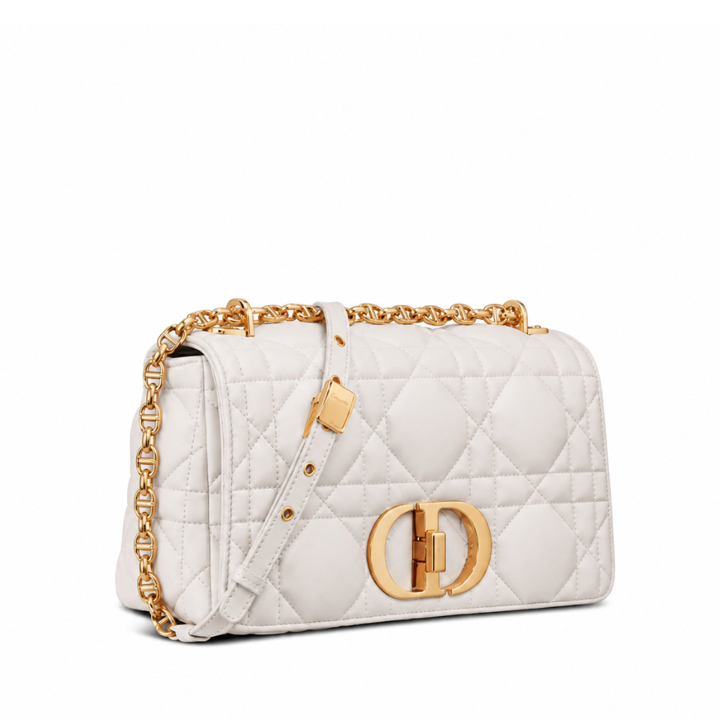 Dior Caro Bag Latte Matte Padded  Calfskin