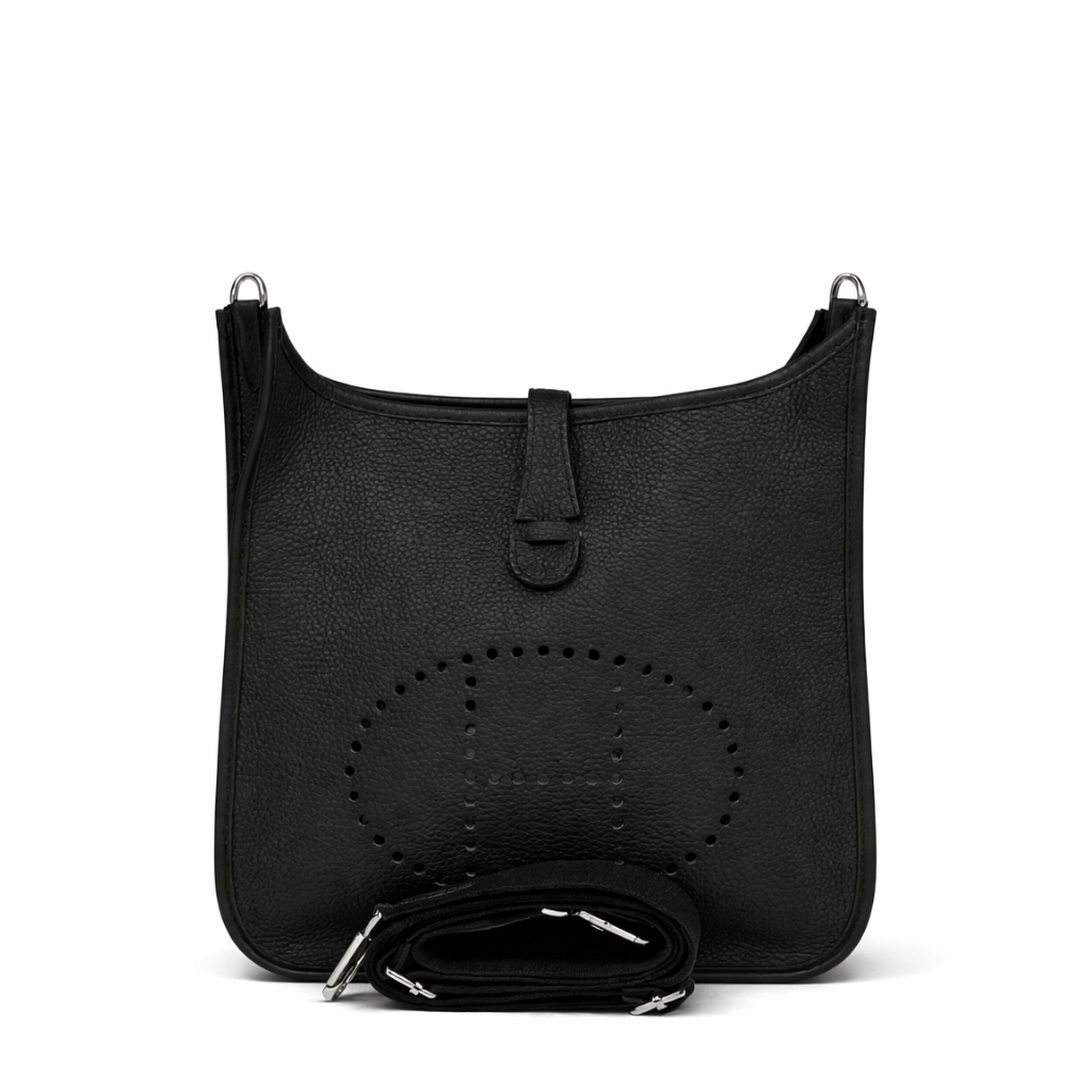 Hermes Evelyne Iii Pm Black Clemence Palladium Hardware