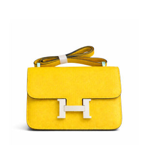 Hermès Constance 23 Yellow Epsom Leather Palladium Hardware