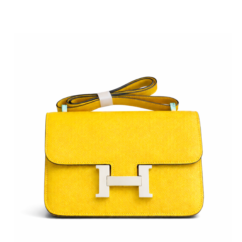 Hermès Constance 23 Yellow Epsom Leather Palladium Hardware