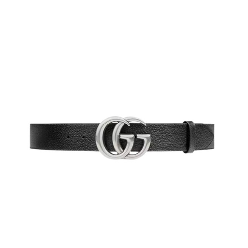 Gucci Marmont GG Silver Logo Belt