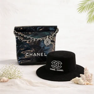 Chanel After Dark Set – 2 Piece Bundle (Chanel 22 Bag + Bucket Hat)