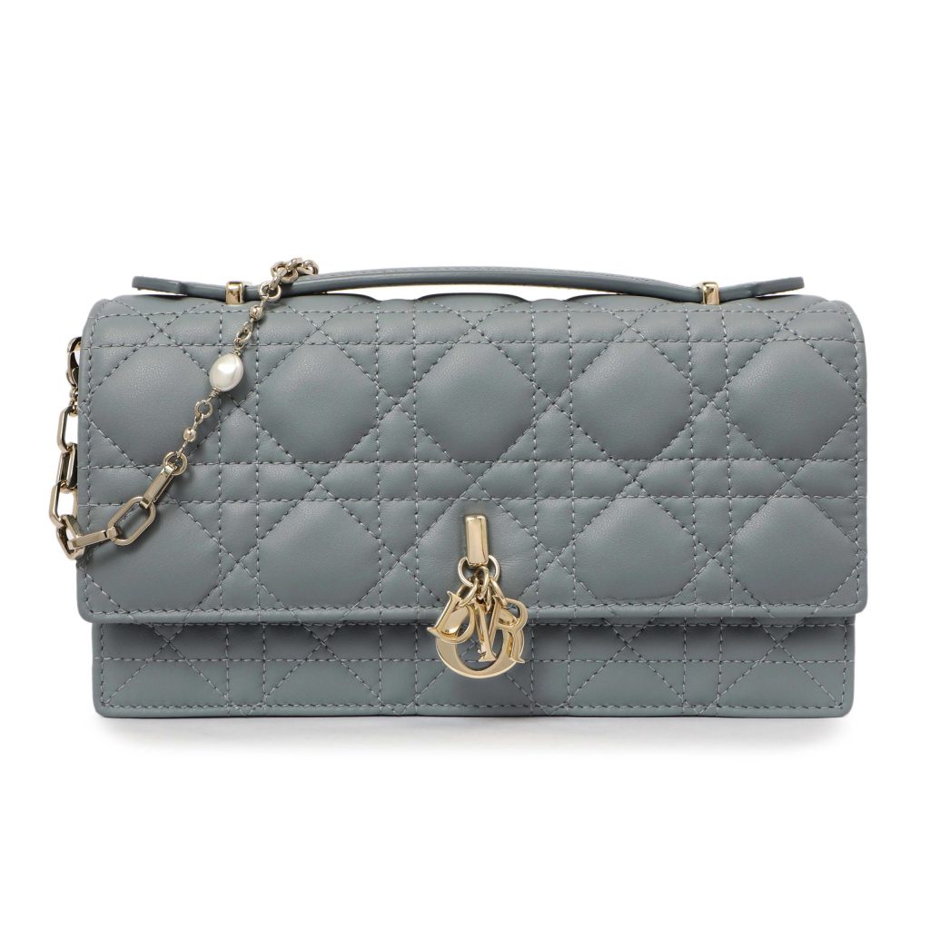 Lady Dior My Dior Top Handle Bag Blue