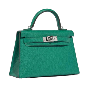 Hermes Kelly Pochette Vert Vertigo Gold Hardware