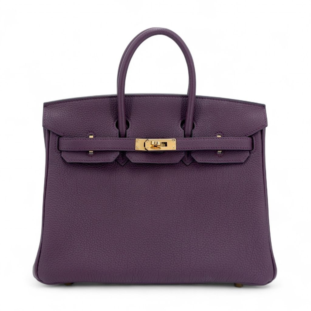 Hermes Birkin 30 Raisin Togo Gold Hardware